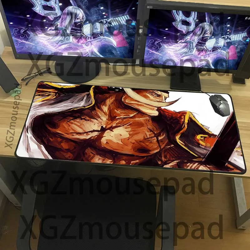 Большой Настольный коврик XGZ для компьютера с черной планкой резиновый