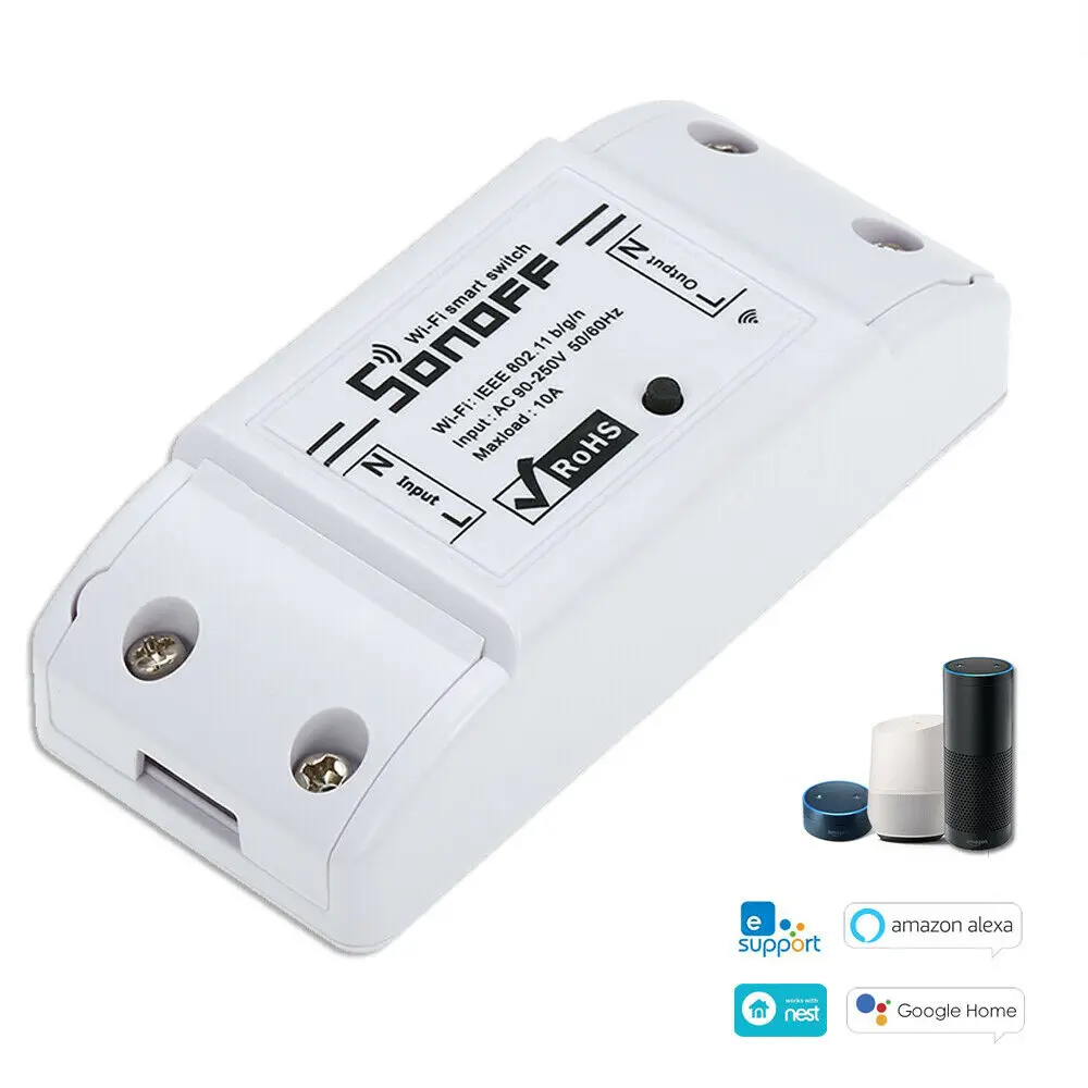 1 PC 2/3/5/6/8/10 шт. Sonoff Basic умный дом переключатель Wi-Fi Беспроводной дистанционного Управление выключатель света с таймером DIY модули 10A/2200W через Ewelink - Комплект: 1 PC