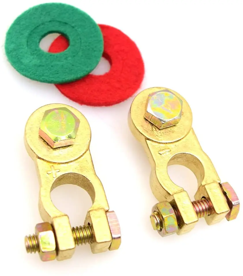 Комплект уплотненных клемм для батарей с защитой от коррозии 17 мм 300 А чистая