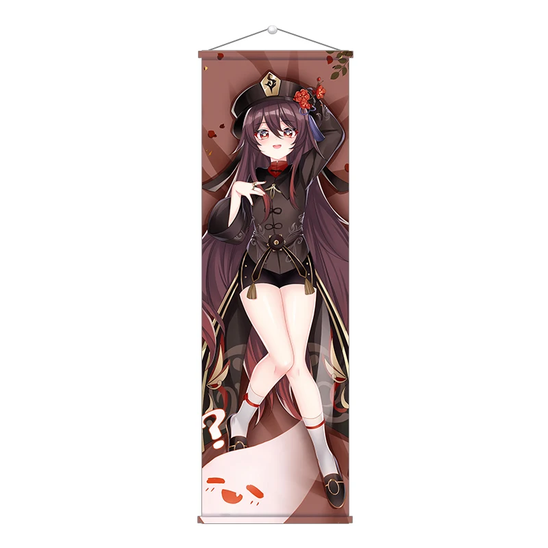 

Игровой гобелен Genshin Impact Hutao Dakimakura, настенные картины, фоновая ткань для игры, домашний декор 50x150 см
