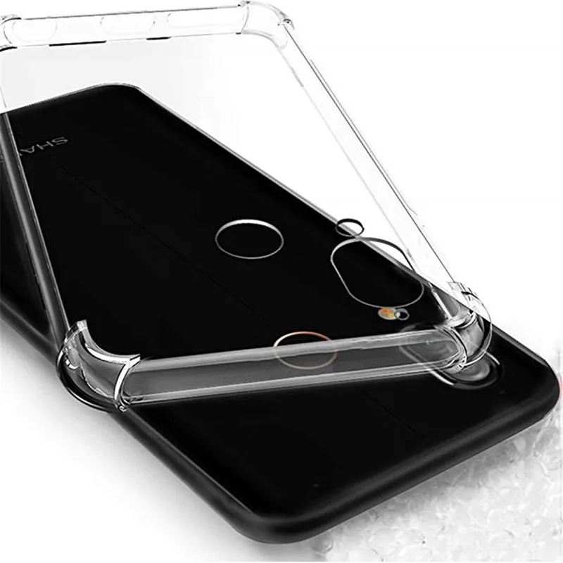 Чехол-накладка для SHARP AQUOS S2 C10 Мягкий ТПУ прозрачный противоударный - купить по
