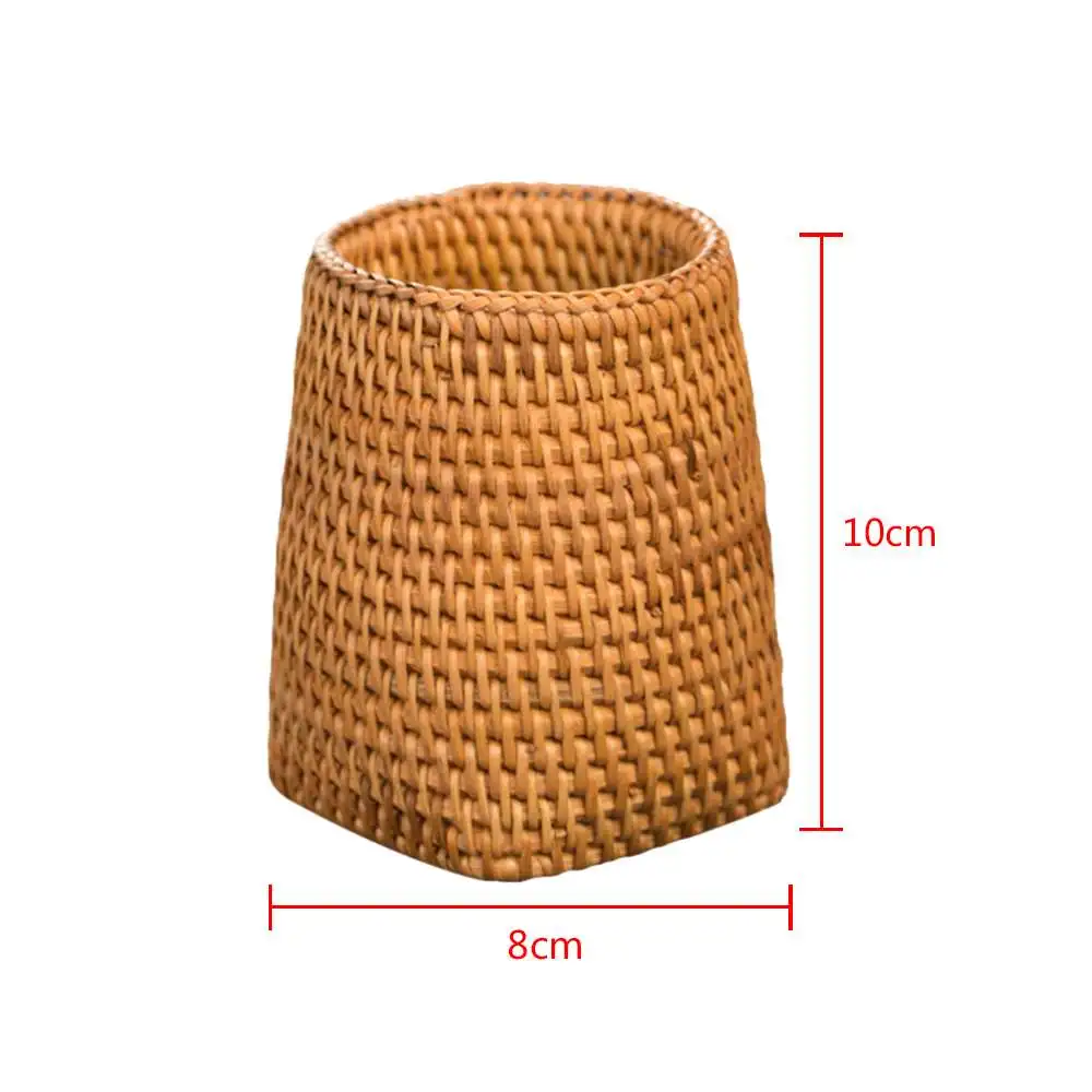 

Rattan Chopstick Tube Table Fork Tableware Storage Box Household Storage Basket Tea Set Storage Tube