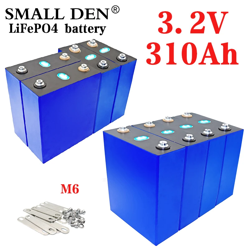 

Class A 8PCS 3.2V 310Ah LiFePO4 rechargeable battery is suitable for 12V 24V48V 310AH RV solar storage system motorcycle battery
