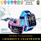 Модные Детские умные часы IP67, водонепроницаемые часы с SOS-телефоном и Sim-картой, для мальчиков и девочек, для студентов, для выращивания, Детские умные часы