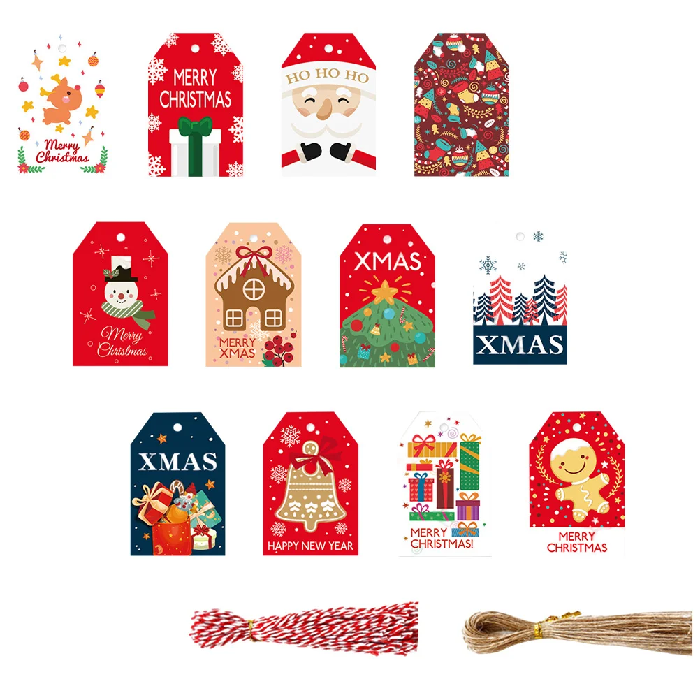 

1 Набор рождественских подвесных бирок с ярким рисунком