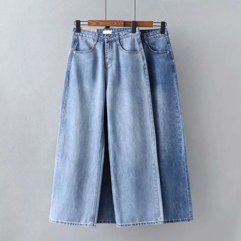 Джинсы GOPLUS женские с высокой талией винтажные свободные брюки широкими