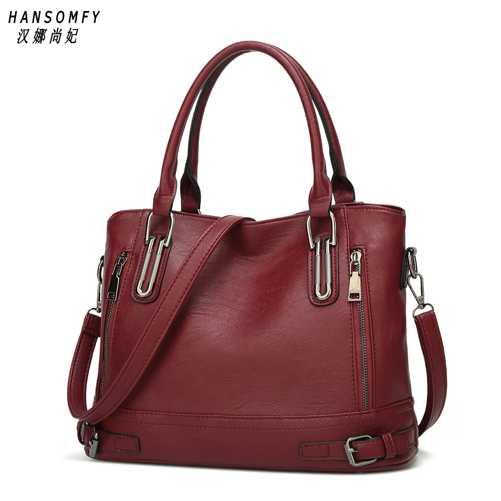 100% женские сумки из натуральной кожи 2019 Новая Европейская и американская модная