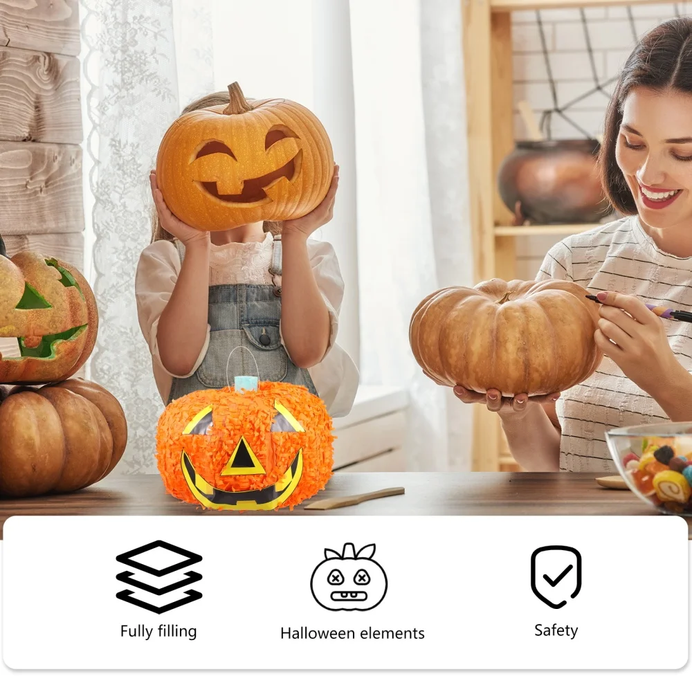 

Pumpkin Shaped Paper Pinata Children's Pinata Pinata Sugar Filled