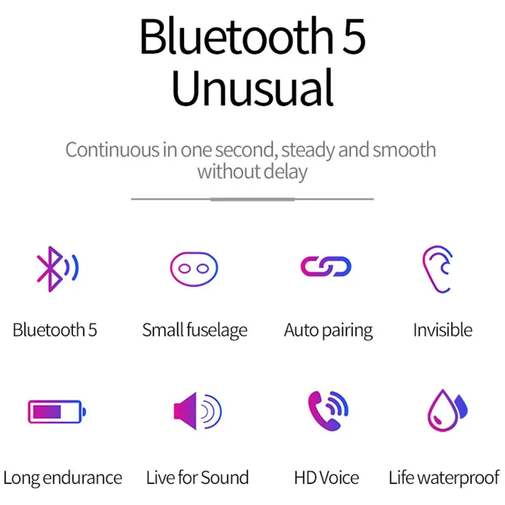 Bluetooth гарнитура Fidelity стерео вкладыши мини черные красные наушники беспроводные и