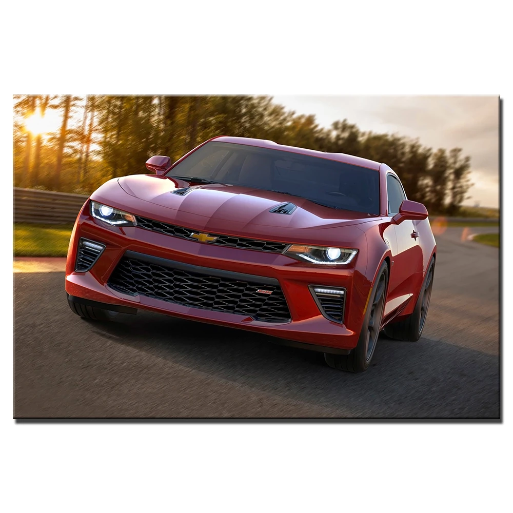 Плакат Chevrolet Camaro SS печать для домашнего декора настенная живопись на холсте