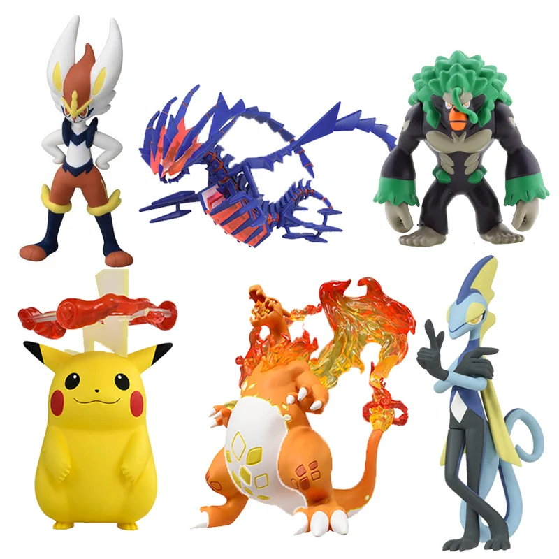 Экшн фигурка покемона Takara TOMY куклы меч и щит модель EMC игрушки Пикачу Rillaboom Charizard