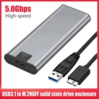 usb 3 1 type c to m 2 ngff ssd enclosure hard disk box aluminum alloy 5gbps high speed transmission 6tb hard drive external
