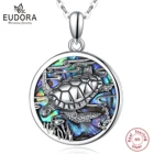 Ювелирные изделия EUDORA, Винтажные Ювелирные изделия из стерлингового серебра 925 пробы, с изображением матери океана кулон в виде морской черепахи, MBD020