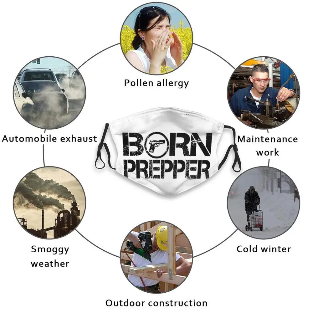 Born Prepper пистолет для взрослых детей Пылезащитный фильтр Diy маска Apocalypse Arms Doomsday