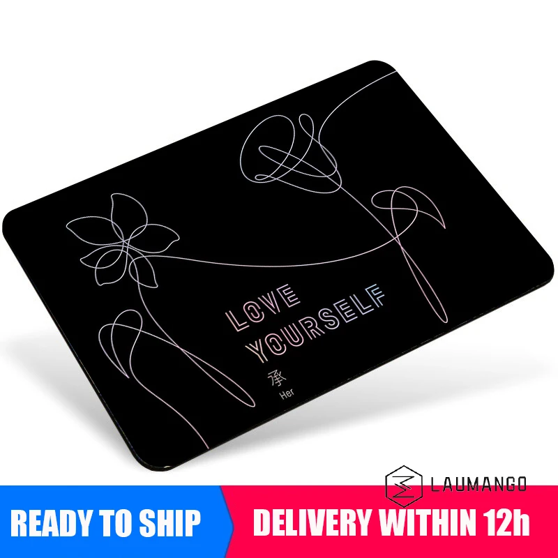 

Speed Black Mousepad Gamer Kpop Signature Mouse Pad Gaming Desk Mat Table Pads Cute Mausepad 25x29CM Mouse Pad Small