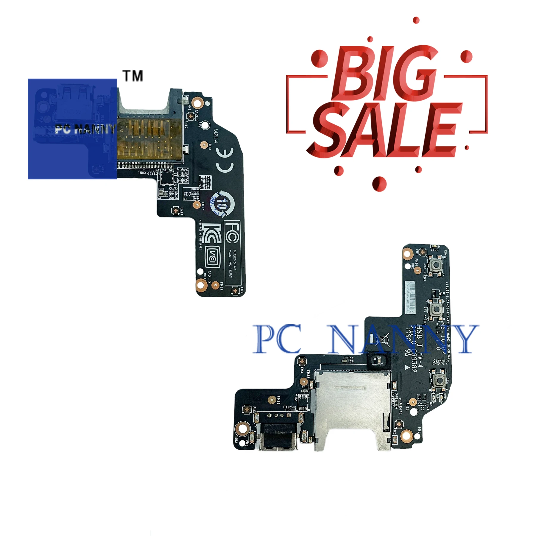 

PCNANNY для GL62M USB кард-ридер плата MS-16jB2 тест хорошее