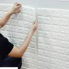 Водонепроницаемые самоклеящиеся 3D-наклейки на стену, 35x38,5x0,5 см, с рисунком кирпича, домашний декор для комнаты, детской, спальни, гостиной