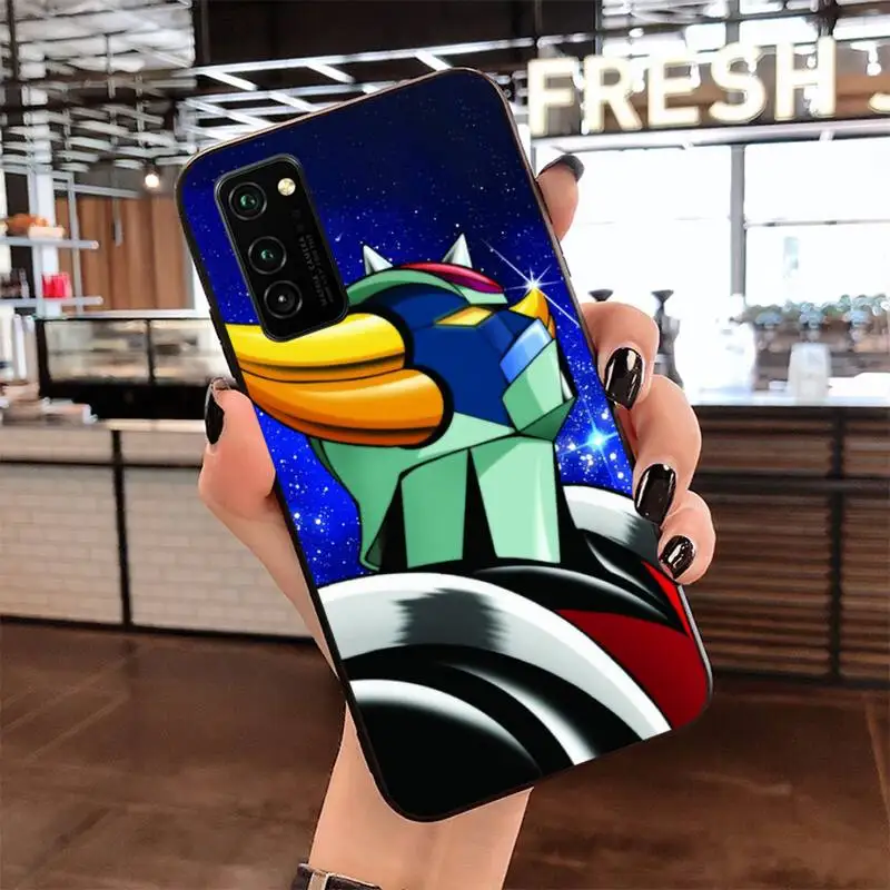 Черный мягкий чехол НЛО робот для телефона Samsung S20 plus Ultra S6 S7 edge S8 S9 S10 5G lite