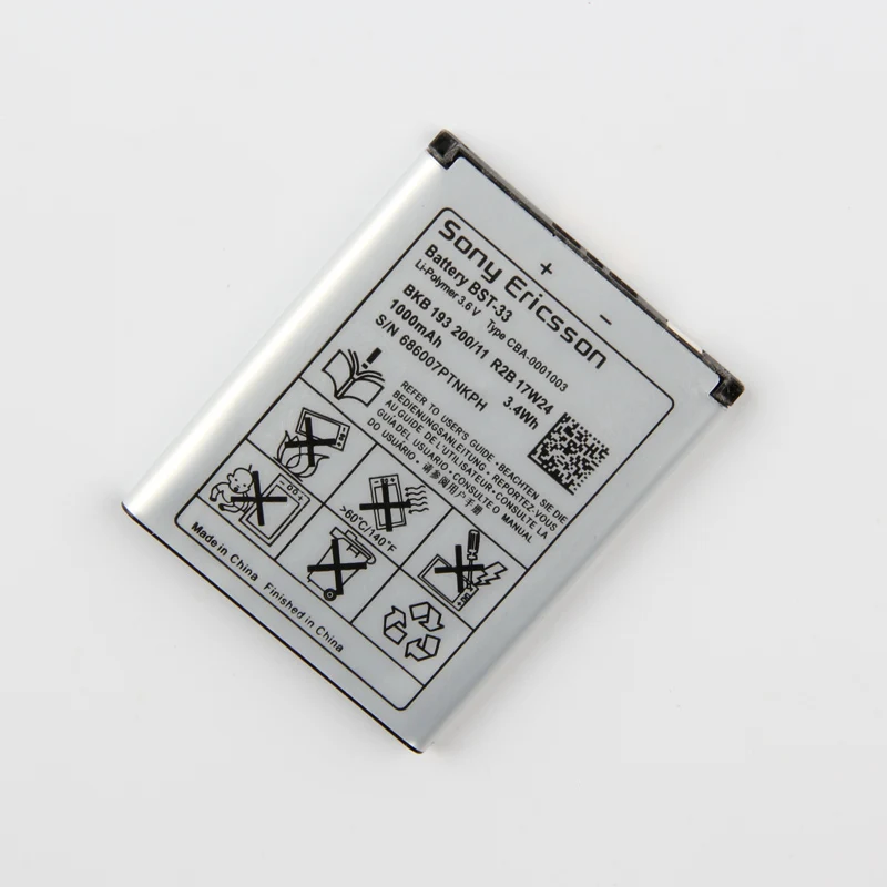 Original Sony BST-33 Battery For Ericsson K530 K550 K630 K660i K790 K790i K800 K800i K810 K810i 1000mAh | Мобильные телефоны и