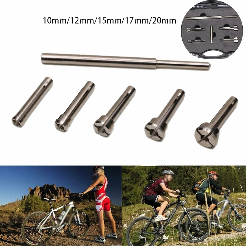 

Cycle Frame/Wheels/Hub Bearing Extractor Kit Removal Tools Bicycle Hub Hub Bearing Remover Disassembly Tool 10/12/15/17/20MM