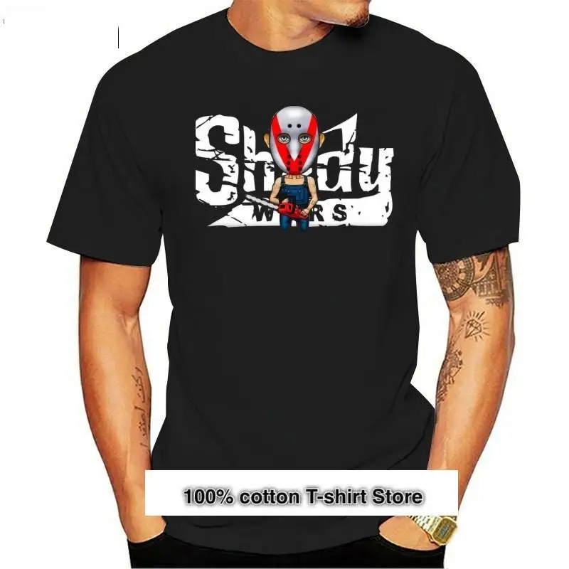

Camiseta de manga corta para hombres y mujeres, camisa de diseño de Eminem shady wars, informal, fresca