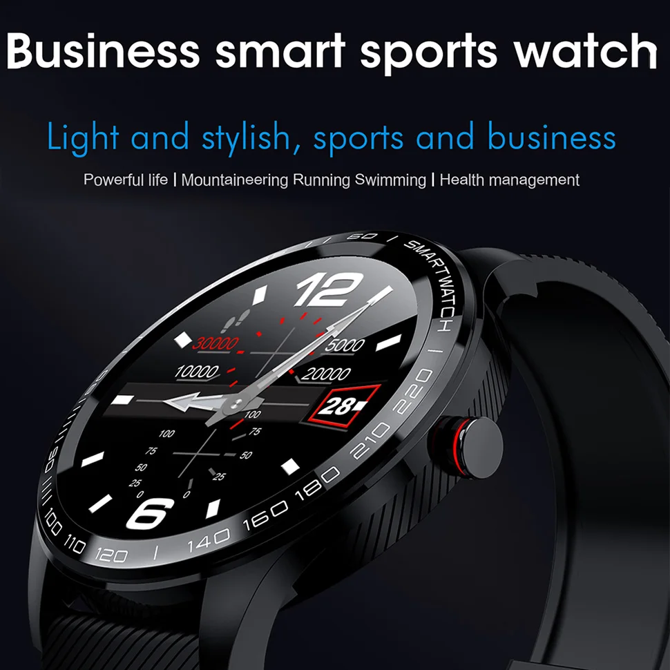 Hamswan L9 Смарт-часы мужские ECG+ PPG монитор кровяного давления пульса водонепроницаемые спортивные женские умные часы Полный Круглый сенсорный экран