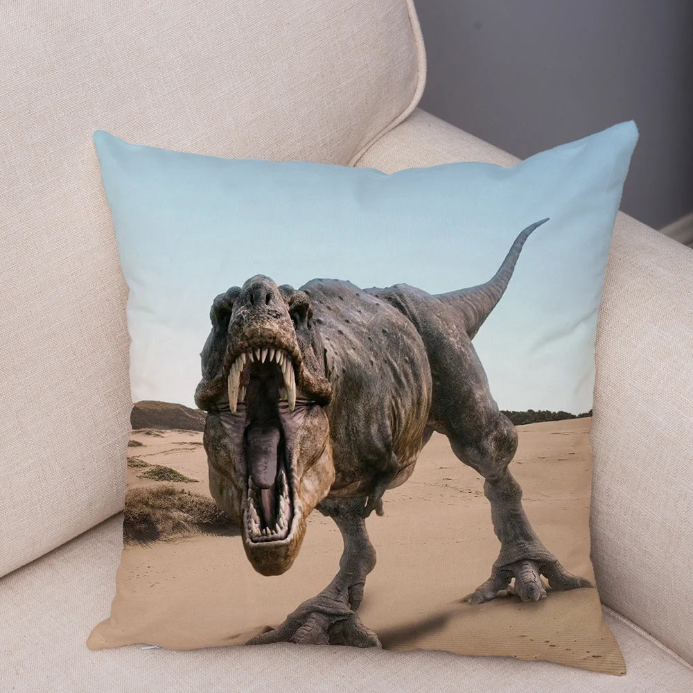 

Jurassic World Animal Pillow Case Dinosaur Pattern Cushion Cover Car Sofa Home Decor Polyester Pillowcase Funda Cojín 45x45cm