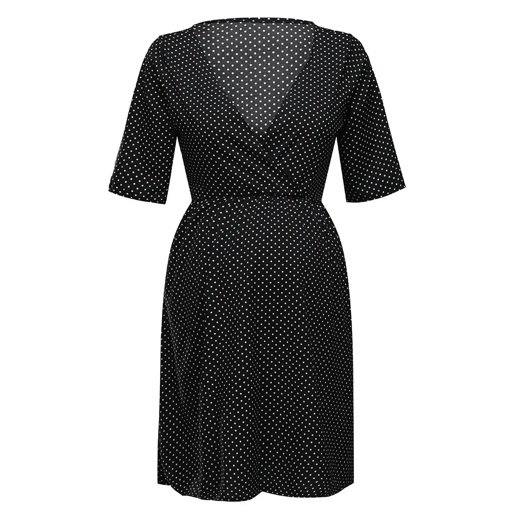 Женское однотонное летнее платье для беременных и кормящих мам модная одежда