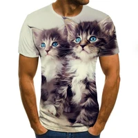 new fashion 3d printed t shirt animal pattern summer short sleeve round neck top casual mens t shirt