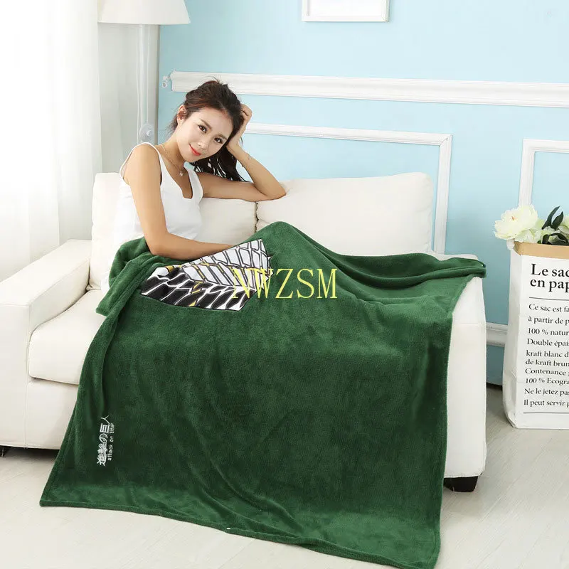 

Attack on Titan Blanket Cloak Shingeki No Kyojin Survey Corps Cloak Cape Flannel Cosplay Costume Hoodie with real photos