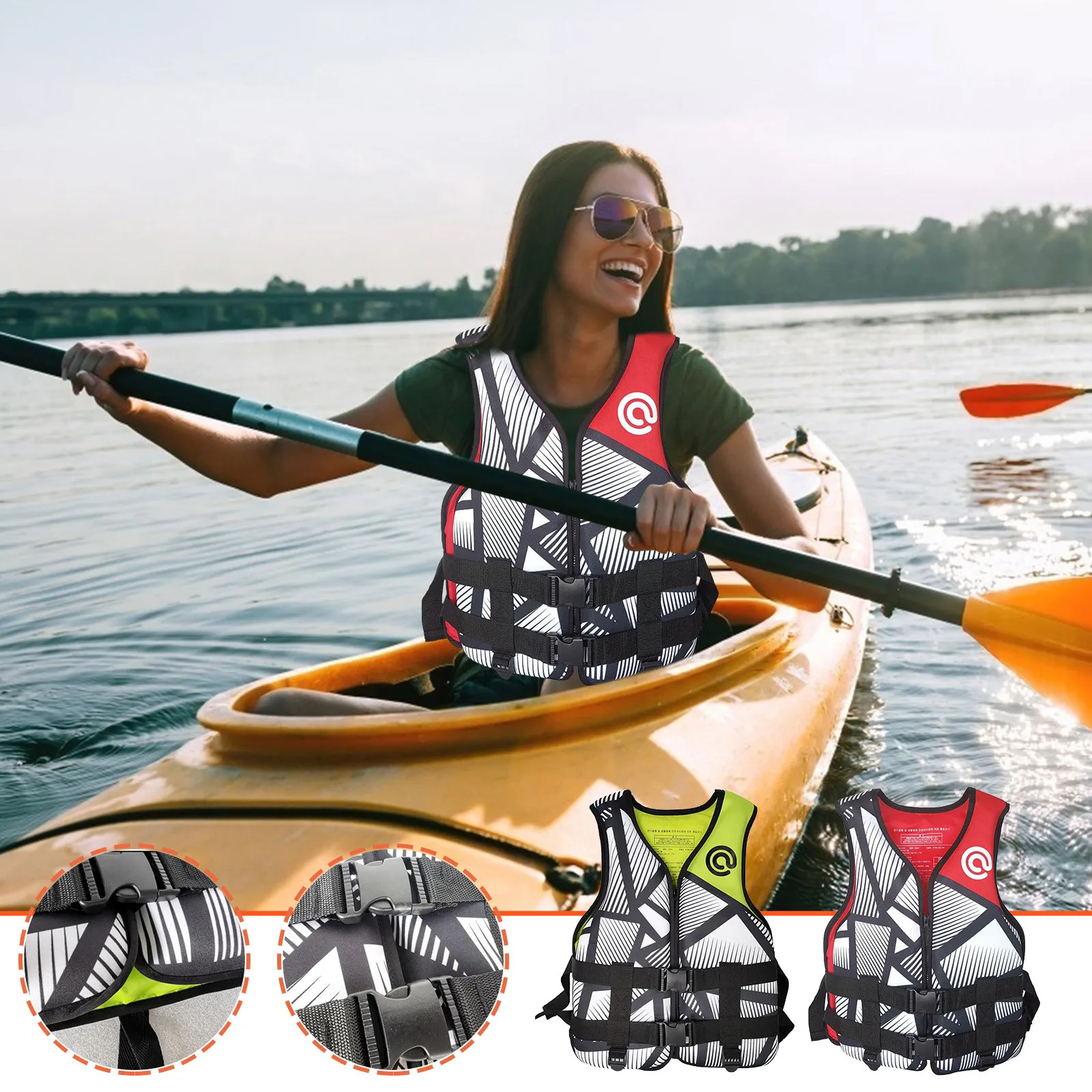 

New Life Vest Adult Ladies Vest Motorboat Water Rescue Swimming Buoyancy Life-Jacket жилет спасательный вода