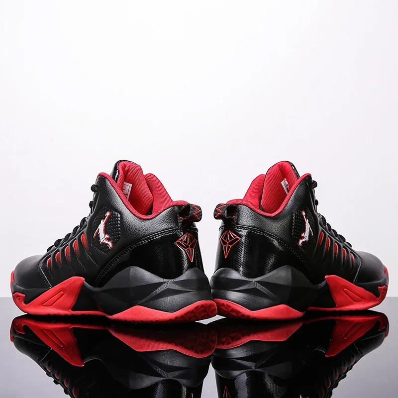 Высокие кожаные баскетбольные ботинки для мальчиков Молодежные Нескользящие