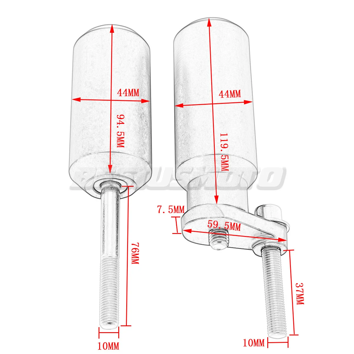 Слайдер для мотоцикла черный и карбоновый без рамки защита от падения Kawasaki