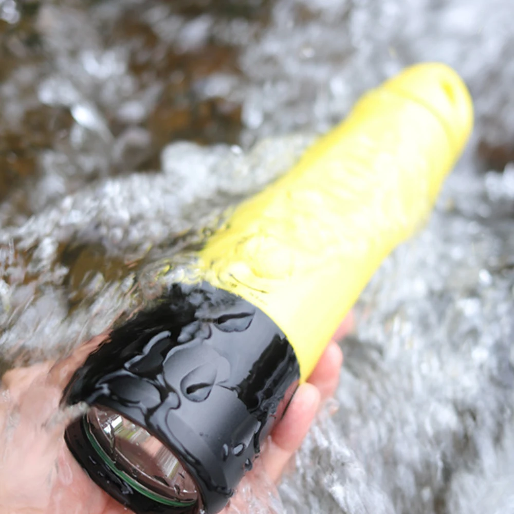 

10 Вт IP68 уровень вспышка для подводного погружения и светильник жесткий светильник Прямая зарядка с помощью разъема Дайвинг Фонарь светодио...