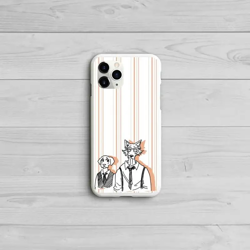 

Japan Cartoon BEASTARS Phone Case Candy Color White for iPhone 11 pro XS MAX 8 7 6 6S Plus X 5S SE 2020 XR