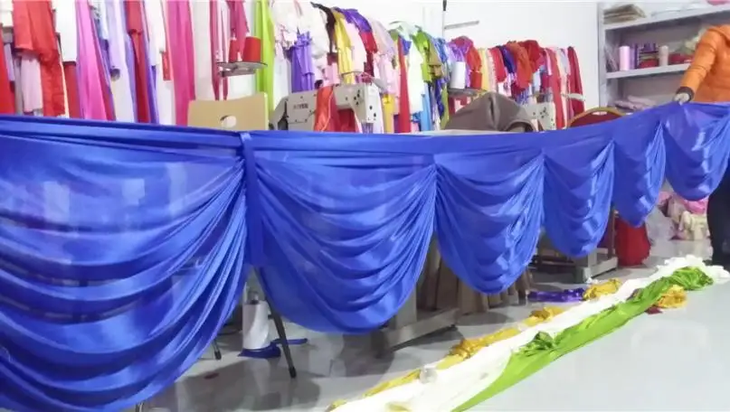 Бесплатная доставка Свадебные Вечерние Декорации занавески swag лестница капли