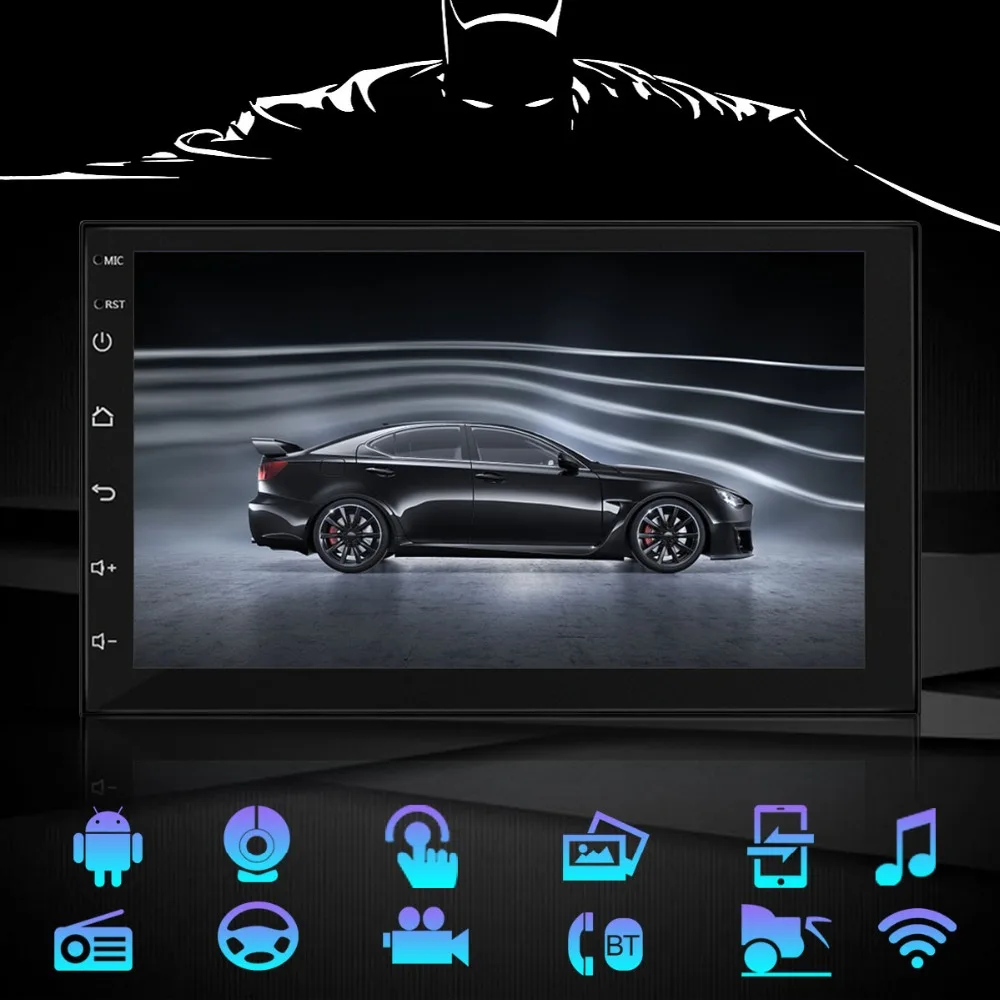 2 Din Авторадио Android Авто Радио мультимедийный плеер gps навигация HD 7 ''дюймовый сенсорный экран MP5 Аудио Стерео Bluetooth