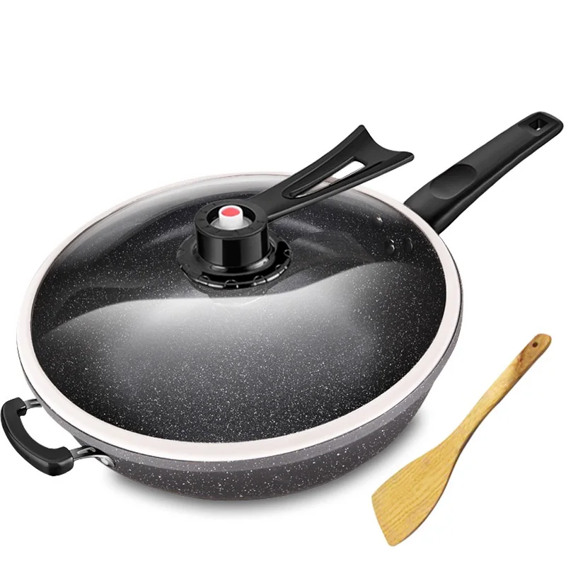 Кастрюля для приготовления пищи с крышкой газовой плиты и индукционной 32