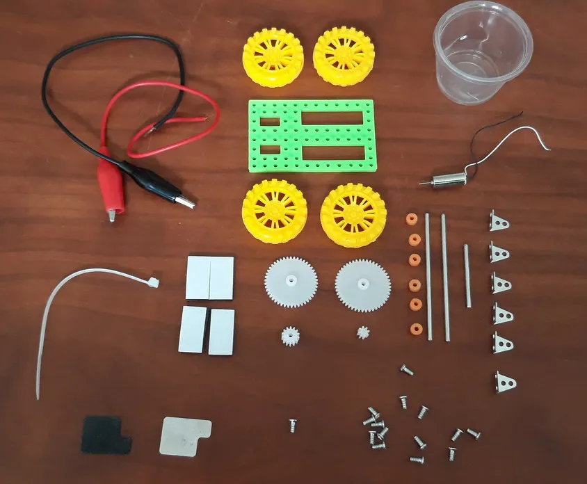 DIY Наука Гизмо Физика Эксперимент соленой воды мощность автомобиль Дети Ручная