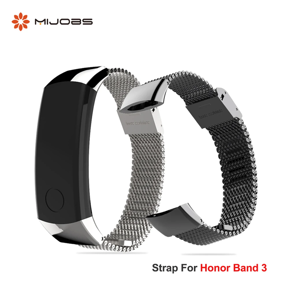 

Honor Band 3 Strap Metal Milanese Bracelet for Huawei Honor Band 3 Wristband Stainless Steel for Honor 3 Accessories 155-255mm