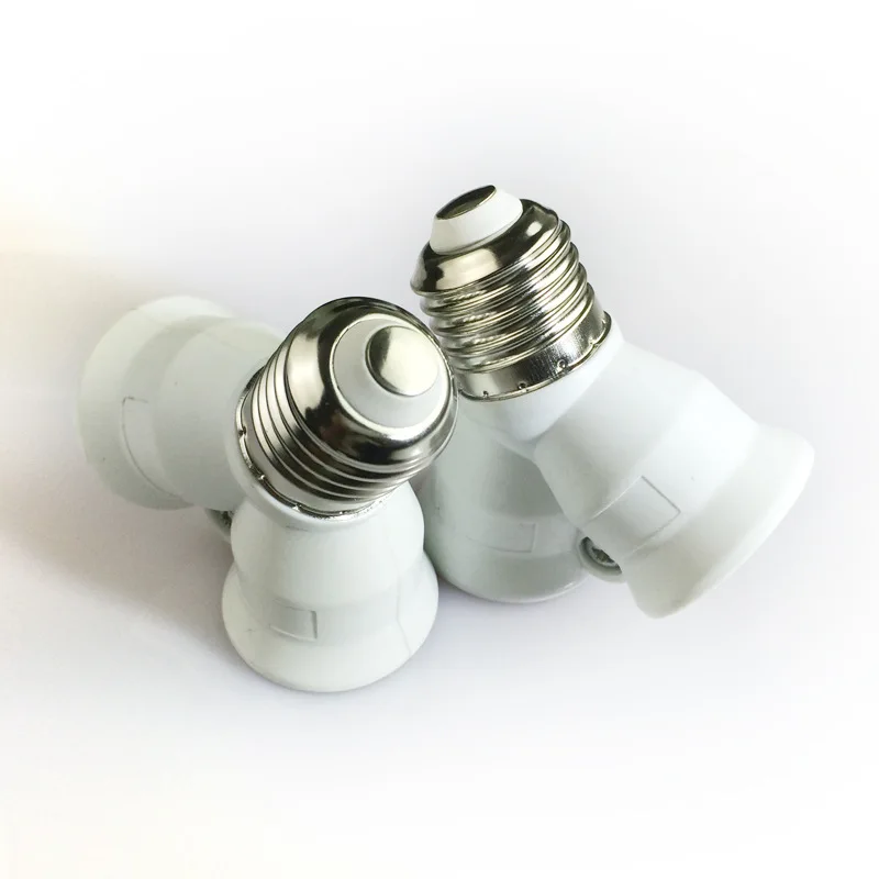 1pc B22 To 2E27 E27 Lamp Holder Converter Socket Conversion Light Bulb Base Type Y Shape Splitter Lampholde Adapter | Лампы и