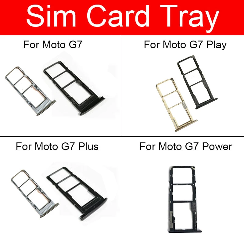 Слот для держателя sim карты Motorola Moto G7 Play Power Sim Micro Reader адаптеры карт гнездо
