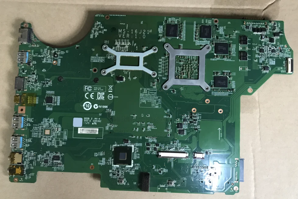 

KEFUMS-1795 MS-16J2 For MSI GE72 Notebook Motherboard MS-16J21 MS-17951 Motherboard CPU I7 5700HQ GPU GTX950M GTX960M 100% Test