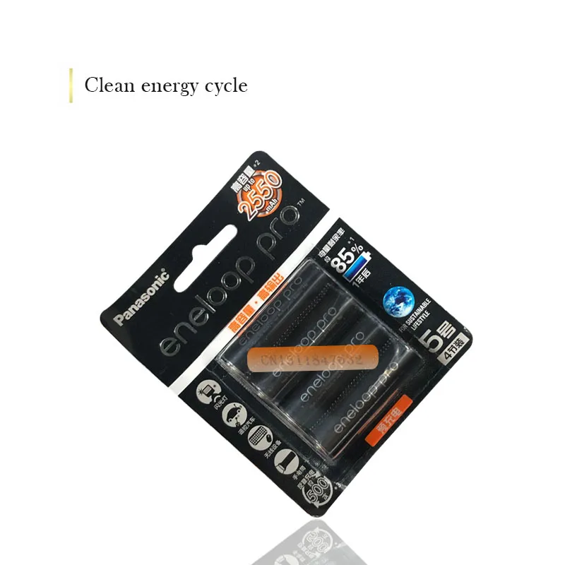12 шт./лот Panasonic Eneloop Оригинальная батарея Pro AA 2550mAh 1,2 V Ni-MH камера игрушка-фонарик предварительно заряженные аккумуляторы
