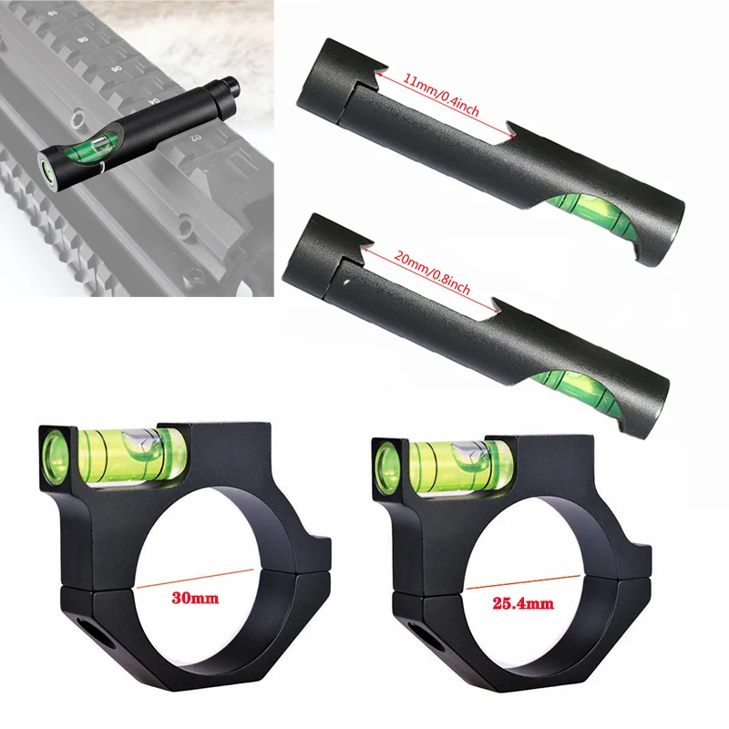 Охотничий точный пузырьковый уровень для 20 мм Пикатинни Вивера рельса ласточкин