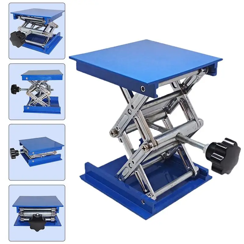 

Stainless Steel Lifting Platform Labs Work Bench Jack Scissor Stand Platform