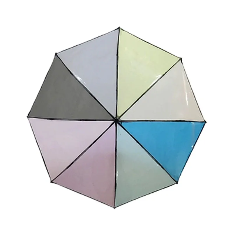 

For xiaomi Transparent Automatic Rain Umbrella Rainbow style Men Women Outdoor Travel Business Foldable Car Parasol Girls Kids