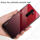 Чехол из закаленного стекла с градиентом для Xiaomi Redmi Note 8 Pro Note8, Глянцевый цветной чехол с витражом для Redmi Note 8 Pro, чехол для телефона