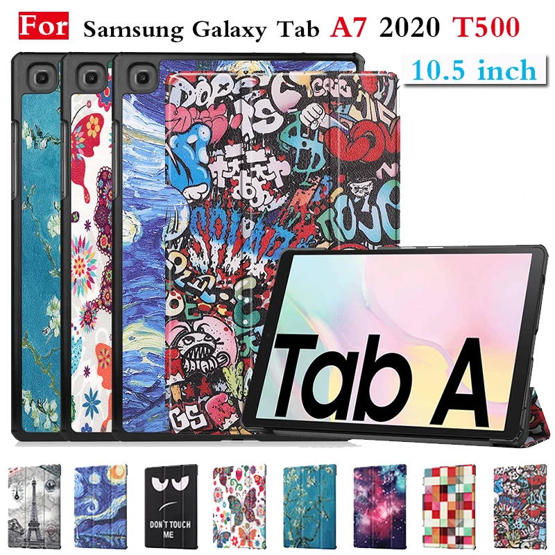 Чехол для samsung galaxy tab A7 T500 T505 Ультратонкий чехол подставка тройного сложения Samsung