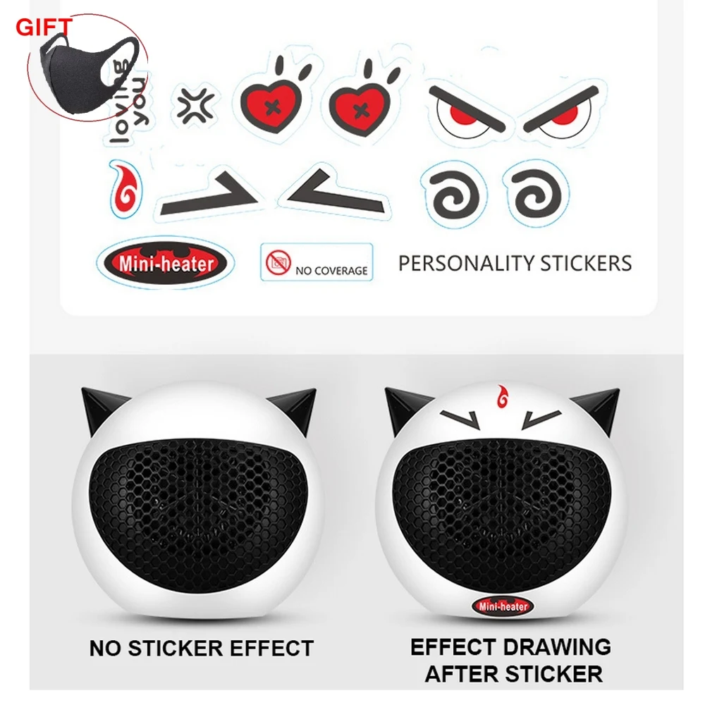 Домашний обогреватель мультяшный модный Настольный 450 Вт мини электрический